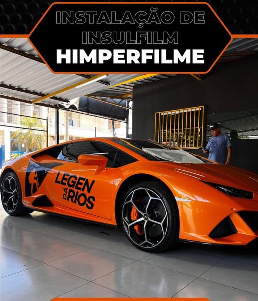 Instalação de insulfilm em Lamborghini Huracán