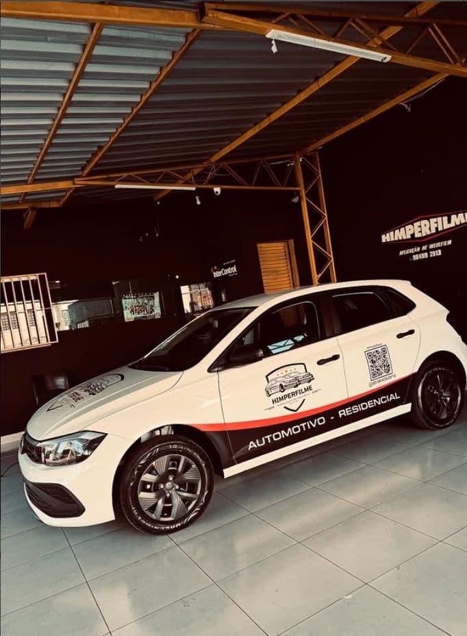 Instalação de insulfilm em Volkswagen Polo